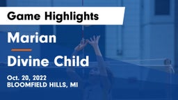 Marian  vs Divine Child  Game Highlights - Oct. 20, 2022
