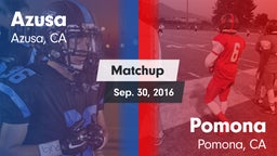 Matchup: Azusa vs. Pomona  2016
