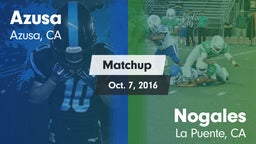 Matchup: Azusa vs. Nogales  2016
