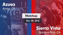 Matchup: Azusa vs. Sierra Vista  2016