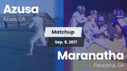 Matchup: Azusa vs. Maranatha  2017