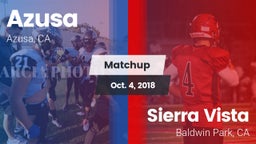 Matchup: Azusa vs. Sierra Vista  2018