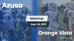 Matchup: Azusa vs. Orange Vista  2019