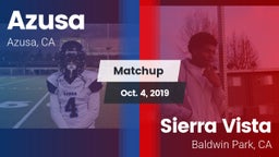 Matchup: Azusa vs. Sierra Vista  2019