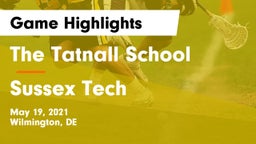 The Tatnall School vs Sussex Tech  Game Highlights - May 19, 2021