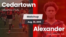 Matchup: Cedartown vs. Alexander  2019