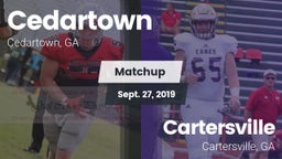 Matchup: Cedartown vs. Cartersville  2019