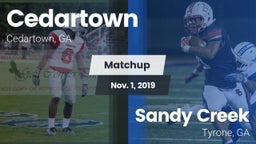 Matchup: Cedartown vs. Sandy Creek  2019