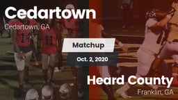 Matchup: Cedartown vs. Heard County  2020