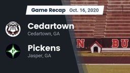 Recap: Cedartown  vs. Pickens  2020