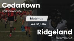 Matchup: Cedartown vs. Ridgeland  2020