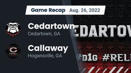 Recap: Cedartown  vs. Callaway  2022