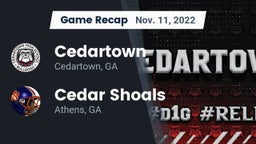 Recap: Cedartown  vs. Cedar Shoals   2022