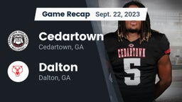 Recap: Cedartown  vs. Dalton  2023