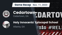 Recap: Cedartown  vs. Holy Innocents' Episcopal School 2023