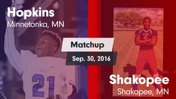 Matchup: Hopkins vs. Shakopee  2016