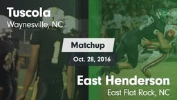 Matchup: Tuscola vs. East Henderson  2016