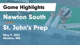 Newton South  vs St. John's Prep Game Highlights - May 9, 2022
