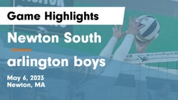 Newton South  vs arlington  boys Game Highlights - May 6, 2023