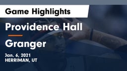 Providence Hall  vs Granger  Game Highlights - Jan. 6, 2021