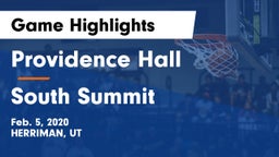 Providence Hall  vs South Summit  Game Highlights - Feb. 5, 2020