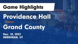Providence Hall  vs Grand County  Game Highlights - Dec. 10, 2022