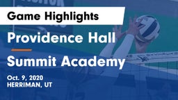 Providence Hall  vs Summit Academy  Game Highlights - Oct. 9, 2020