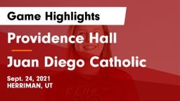 Providence Hall  vs Juan Diego Catholic  Game Highlights - Sept. 24, 2021