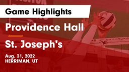 Providence Hall  vs St. Joseph's Game Highlights - Aug. 31, 2022
