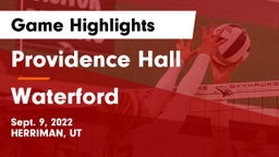 Providence Hall  vs Waterford  Game Highlights - Sept. 9, 2022
