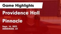 Providence Hall  vs Pinnacle  Game Highlights - Sept. 16, 2023