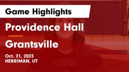 Providence Hall  vs Grantsville  Game Highlights - Oct. 21, 2023