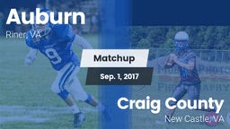 Matchup: Auburn vs. Craig County  2017