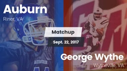 Matchup: Auburn vs. George Wythe  2017