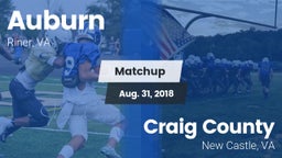 Matchup: Auburn vs. Craig County  2018