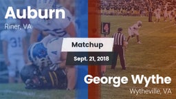 Matchup: Auburn vs. George Wythe  2018