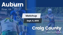 Matchup: Auburn vs. Craig County  2019