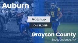 Matchup: Auburn vs. Grayson County  2019