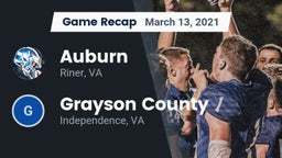 Recap: Auburn  vs. Grayson County  2021