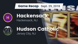 Recap: Hackensack  vs. Hudson Catholic  2018