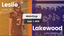 Matchup: Leslie vs. Lakewood  2018