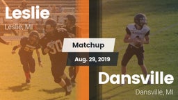 Matchup: Leslie vs. Dansville  2019
