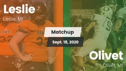 Matchup: Leslie vs. Olivet  2020