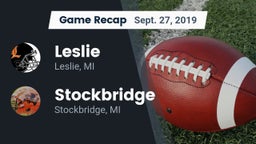 Recap: Leslie  vs. Stockbridge  2019