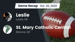 Recap: Leslie  vs. St. Mary Catholic Central  2020