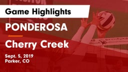 PONDEROSA  vs Cherry Creek  Game Highlights - Sept. 5, 2019