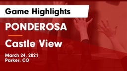 PONDEROSA  vs Castle View  Game Highlights - March 24, 2021