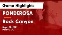 PONDEROSA  vs Rock Canyon  Game Highlights - Sept. 29, 2021
