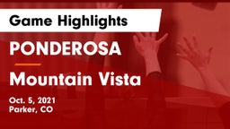 PONDEROSA  vs Mountain Vista  Game Highlights - Oct. 5, 2021