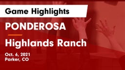 PONDEROSA  vs Highlands Ranch  Game Highlights - Oct. 6, 2021
